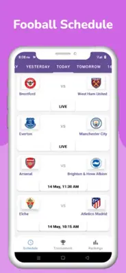 Football Schedule android App screenshot 4